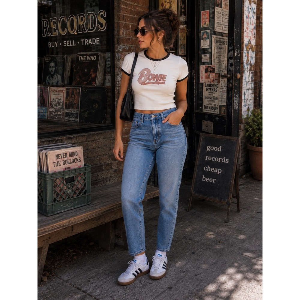 Levi's SilverTab Mom Jeans W28 L27 High Rise Tapered 90s Revival